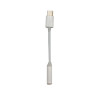 Adapter USB-C na jack 3.5mm przejściówka audio biała