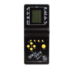 Konsola retro przenośna z 12 grami Tetris - mini elektroniczna zabawa dla dzieci czarna