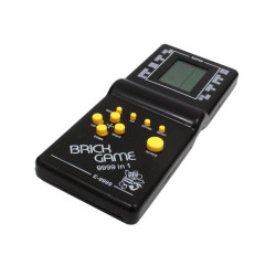Konsola retro przenośna z 12 grami Tetris - mini elektroniczna zabawa dla dzieci czarna