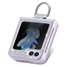 Etui Hard Case Bling na telefon Samsung Galaxy Z Flip 5 5G F721 srebrne