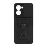 Etui pancerne CamShield Ring na telefon Realme C33 czarne