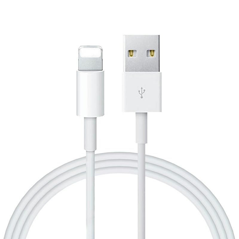 Kabel USB - LIGHTNING do telefonu Apple iPhone 13 12 11 XR Xs 8 7 6 5 iPad AIR 4 3 2 Pro 2017 Mini 5 4 3 2 przewód 1m BIAŁY HQ