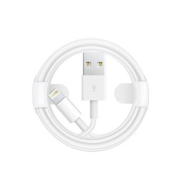 Kabel USB - LIGHTNING do telefonu Apple iPhone 13 12 11 XR Xs 8 7 6 5 iPad AIR 4 3 2 Pro 2017 Mini 5 4 3 2 przewód 1m BIAŁY HQ