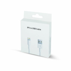 Kabel USB - LIGHTNING do telefonu Apple iPhone 13 12 11 XR Xs 8 7 6 5 iPad AIR 4 3 2 Pro 2017 Mini 5 4 3 2 przewód 1m BIAŁY HQ