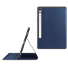 ETUI LEATHER CASE PEN na tablet Samsung Galaxy Tab S9 / Tab S9 FE / Tab S10 FE 11 / 10.9 cali granatowe z miejscem na rysik