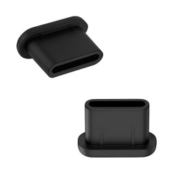 Zaślepka USB C, zatyczka USB C Type-C USBC USB-C czarna, zaślepka portu USB-C, zaślepka do telefonu, zatyczka do USB-C