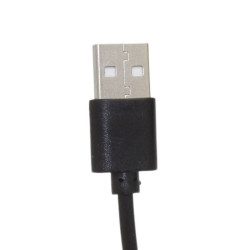 Kabel USB do tableta DC 5V 2A 2.5x0.7mm czarny przewód