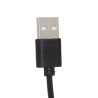 Kabel USB do tableta DC 5V 2A 2.5x0.7mm czarny przewód