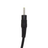 Kabel USB do tableta DC 5V 2A 2.5x0.7mm czarny przewód