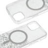 Etui MagSafe Glitter na telefon Apple iPhone 15 A3090 srebrne