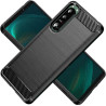 Etui Bumper Carbon Lux na telefon Sony Xperia 5 II 2020 5G czarne