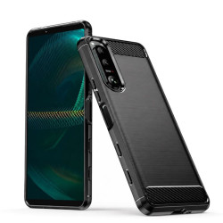 Etui Bumper Carbon Lux na telefon Sony Xperia 5 II 2020 5G czarne