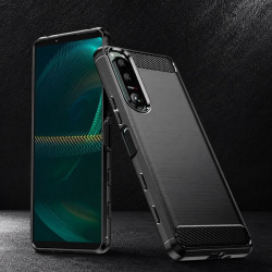 Etui Bumper Carbon Lux na telefon Sony Xperia 5 II 2020 5G czarne