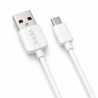 Kabel USB - micro USB 2m biały - ładowanie i dane 2.1A