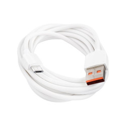 Kabel USB - micro USB 2m biały - ładowanie i dane 2.1A