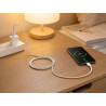 Kabel USB - micro USB 2m biały - ładowanie i dane 2.1A