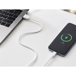 Kabel USB - micro USB 2m biały - ładowanie i dane 2.1A