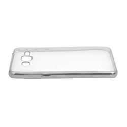 Etui BUMPER GLOSSY TPU na telefon Samsung Galaxy Grand Prime G530 G531 srebrne