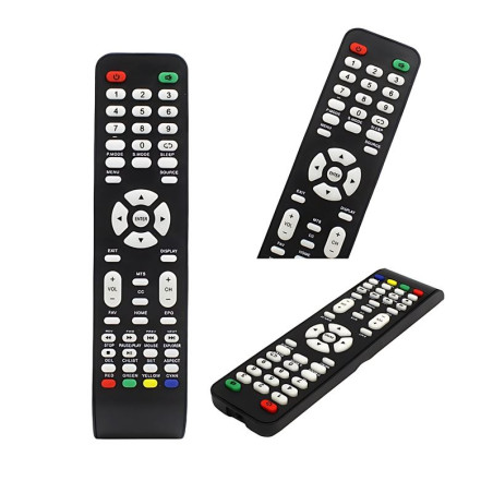 Pilot do telewizora TV / LCD / LED / 3D / UHD / 4K / Smart uniwersalny / zamiennik 52 przyciski