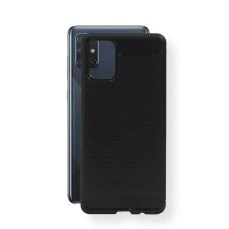 Etui Bumper Carbon LUX na telefon Samsung Galaxy A71 A715 czarne