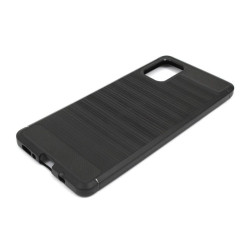 Etui Bumper Carbon LUX na telefon Samsung Galaxy A71 A715 czarne