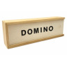 Domino drewniane układanka dla dzieci w pudełku 28 elementów | Gra logiczna