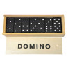 Domino drewniane układanka dla dzieci w pudełku 28 elementów | Gra logiczna
