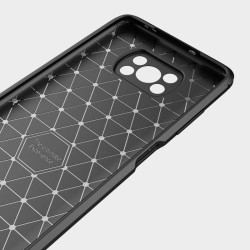 Etui Bumper Carbon Lux na telefon Xiaomi POCO X3 NFC / Pro czarne