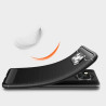 Etui Bumper Carbon Lux na telefon Xiaomi POCO X3 NFC / Pro czarne