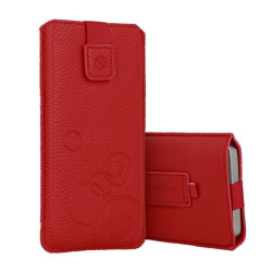 Etui Kieszonka Wonder M na telefon Nokia 215 225 230 5310 2020 230 2024 / Apple iPhone 5 5A SE czerwone