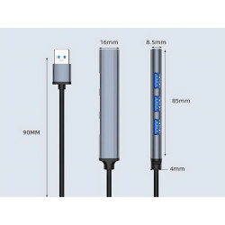 Hub USB 4 porty 3.0 rozgałeźnik adapter 5Gb/s