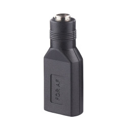 Adapter gniazdo USB-A na DC 2,1/5,5mm czarny