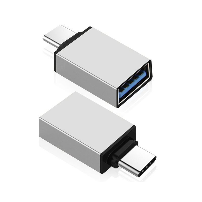 Adapter kabel USB TYP C HOST / USB USBC 3.0 OTG srebrny