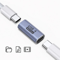 Adapter przejściówka USB-C żeński 40Gbps