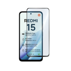 9D SZKŁO hartowane na telefon Xiaomi Redmi 15 4G 25062RN2DE 25062RN2DY / Redmi 15 5G 25057RN09E FULL GLUE