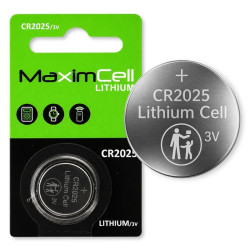 Bateria litowa pastylka guzikowa zegarkowa CR2025 MaximCell