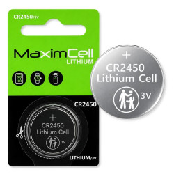 Bateria litowa pastylka guzikowa zegarkowa CR2450 MaximCell