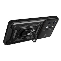 Etui Pancerne CAMSHIELD Ring na telefon Xiaomi Redmi 12 4G 23053RN02A czarne