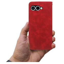 Etui Smart Retro na telefon T-Mobile T Phone 3 5G / T-Mobile REVVL 8 5G czerwone