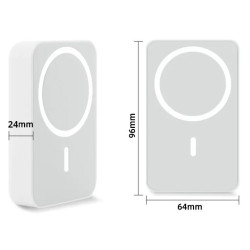 POWERBANK 10000mAh POWER BANK MagSafe 15W biały