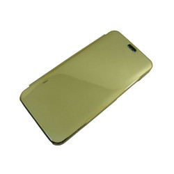 Etui Flip Clear VIEW na telefon Huawei Y6s 2019 JAT-L41 JAT-LX1 / Y6 Prime 2019 MRD-L21 / Honor 8A złote