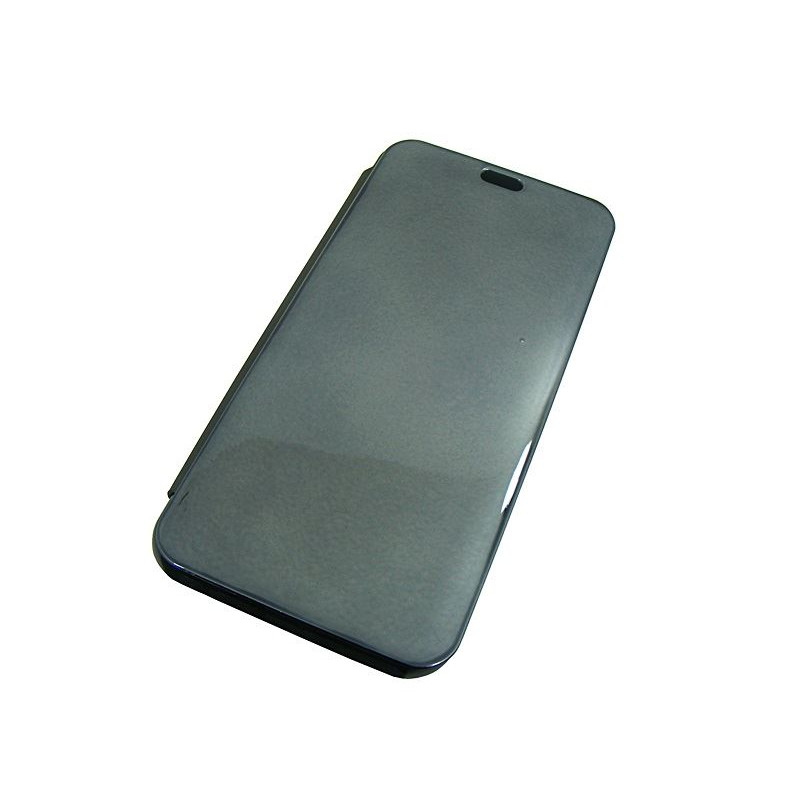 Etui Flip Clear VIEW na telefon Huawei Y6s 2019 JAT-L41 JAT-LX1 / Y6 Prime 2019 MRD-L21 / Honor 8A srebrne