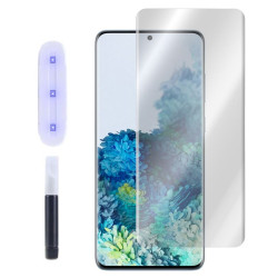 9H SZKŁO hartowane na telefon Samsung Galaxy S20+ G985 UV + lampa bezbarwne