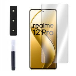 9H SZKŁO hartowane na telefon Realme 12 Pro 5G RMX3842 / 12 Pro+ 5G RMX3840 UV + lampa