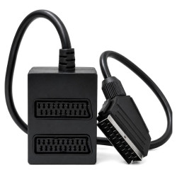 Rozgałęźnik SCART EURO 21p na 2 gniazda | Plug and play