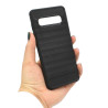 Etui Bumper Carbon Lux na telefon Samsung Galaxy S10 G973 czarne