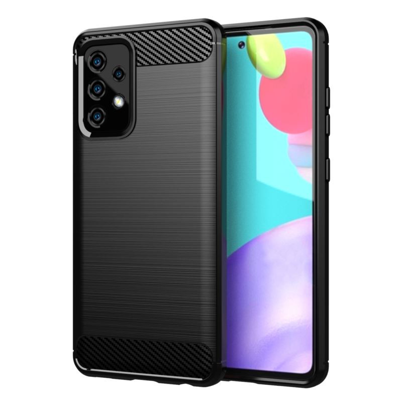 Etui Bumper Carbon Lux na telefon Samsung Galaxy A52 / A52 5G / A52s 5G czarne
