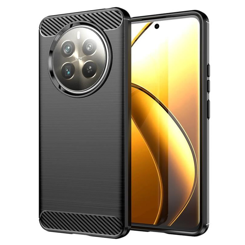 Etui Bumper Carbon Lux na telefon Realme 12 4G RMX3871 / 12+ 5G RMX3867 / 13 4G 13 5G RMX3951 / Narzo 70 5G RMX3869 czarne