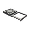 Etui Pancerne MAGNETIC na telefon motorola razr 50 5G XT2453 / razr 60 5G XT2553 srebrne