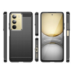 Etui Bumper Carbon Lux na telefon Realme C75 RMX3941 / 14x 5G RMX3943 czarne
